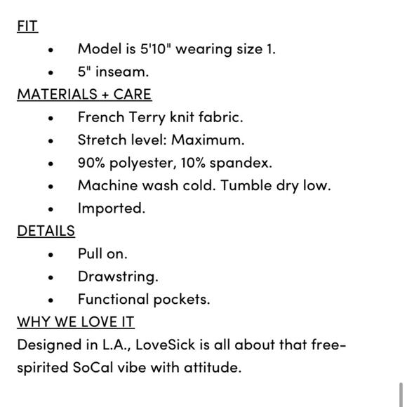 Torrid lovesick French terry tiger stripe grey pull on shorts - Picture 10 of 10